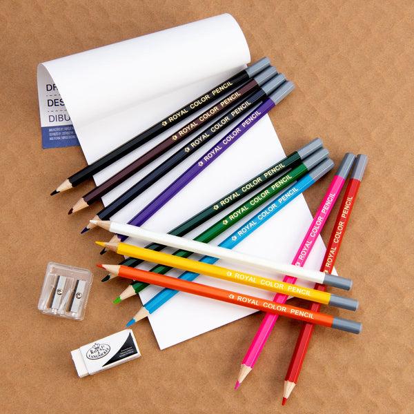 Royal And Langnickel RSET-KCDS | Essentials™ 16pc Drawing Keep N' Carry Travel Art Set