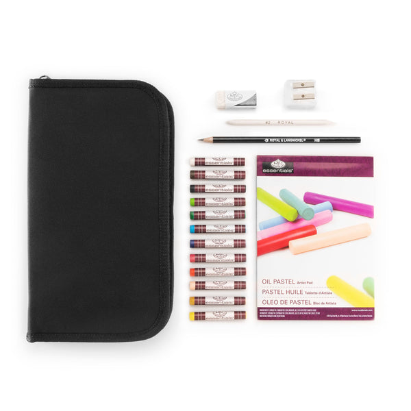 Royal And Langnickel RSET-KCOPS | Essentials™ 18pc Oil Pastel Keep N' Carry Travel Art Set