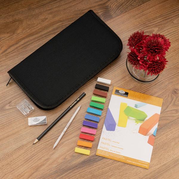 Royal And Langnickel RSET-KCSP | Essentials™ 18pc Soft Pastel Keep N' Carry Travel Art Set