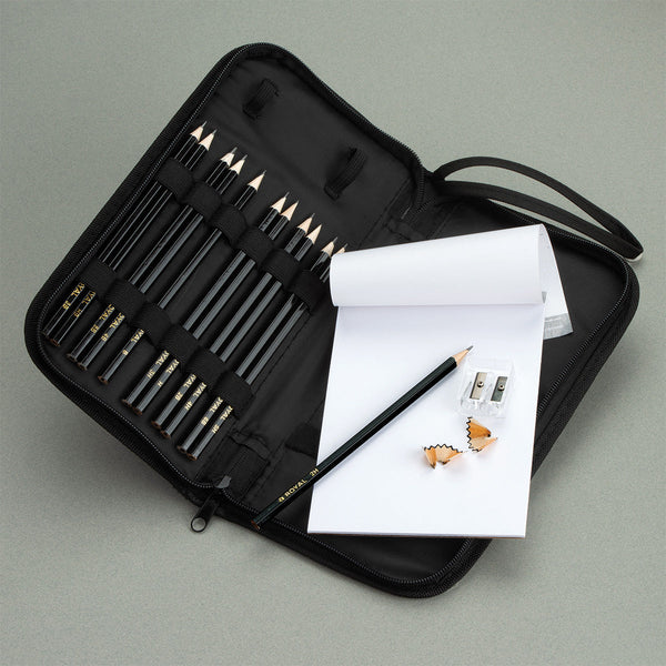 Royal And Langnickel RSET-KCSS | Essentials™ 16pc Sketching Keep N' Carry Travel Art Set