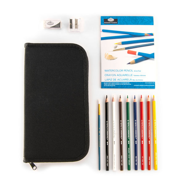 Royal And Langnickel RSET-KCWPS | Essentials™ 13pc Watercolor Pencil Keep N' Carry Art Set
