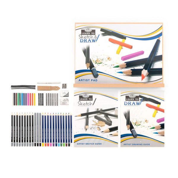Royal And Langnickel RSET-LT102 | Learn To Sketch & Draw Set - 58pc