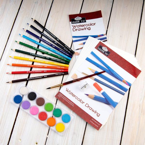 Royal And Langnickel RSET-LT251 | Learn To™ 33pc Watercolor Drawing Art Set