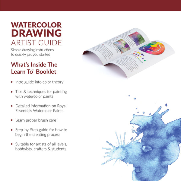 Royal And Langnickel RSET-LT251 | Learn To™ 33pc Watercolor Drawing Art Set