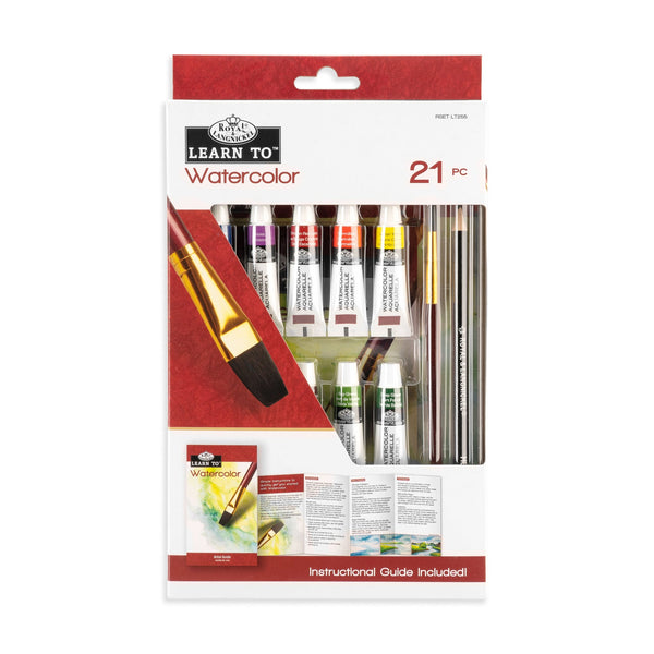 royal and langnickel RSET-LT255 | Learn To™ 21pc Watercolor Art Set