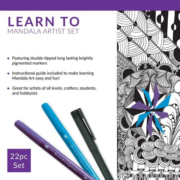 Royal And Langnickel RSET-LT260 | Learn To™ 22pc Mandala Art Set