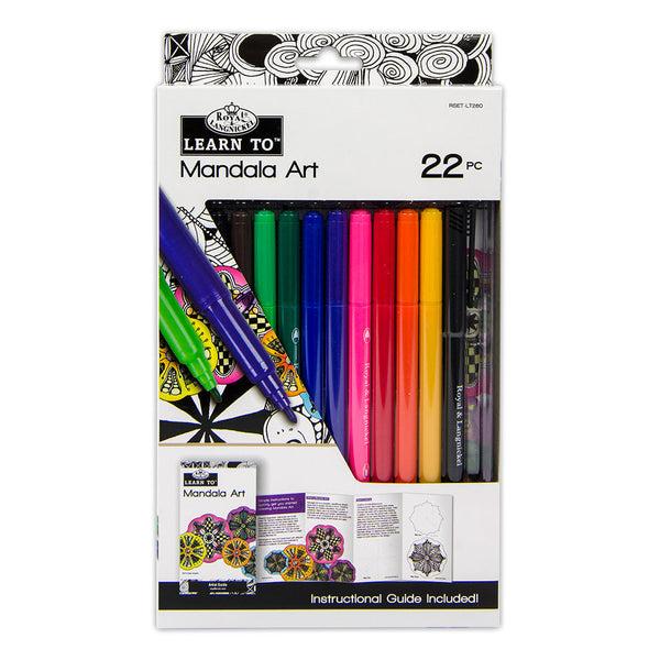 royal and langnickel RSET-LT260 | Learn To™ 22pc Mandala Art Set