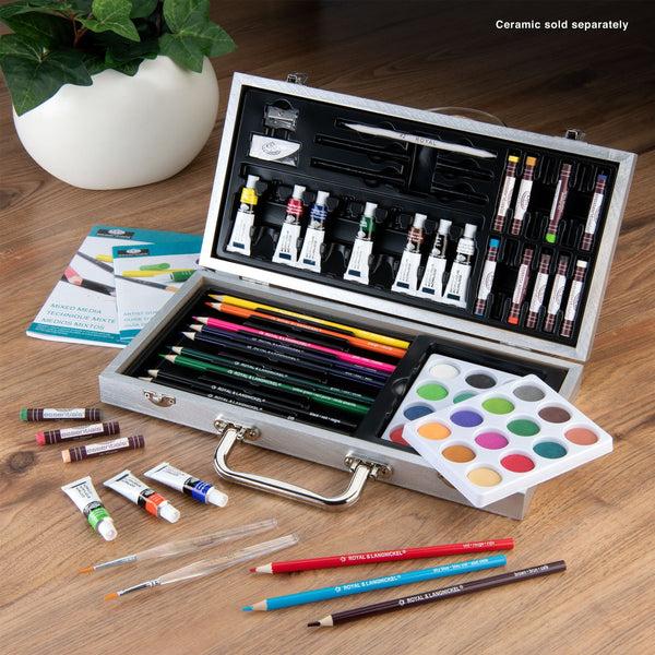 Royal And Langnickel RSET-MM3000 | Royal & Langnickel Essentials 85pc Mixed Media Beginners Travel Art Set