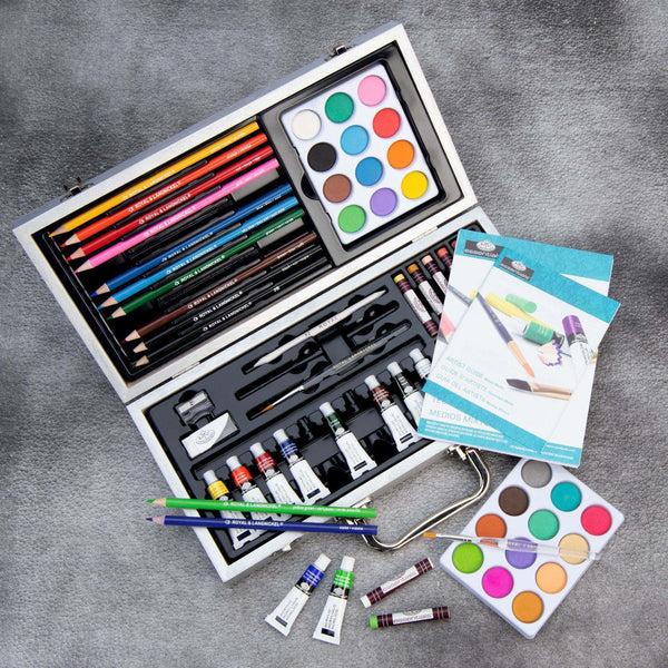Royal And Langnickel RSET-MM3000 | Royal & Langnickel Essentials 85pc Mixed Media Beginners Travel Art Set