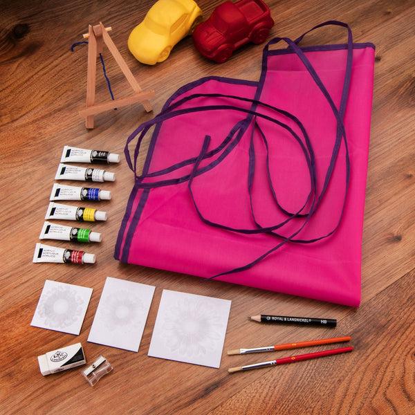 Royal And Langnickel RSET-MS110 | Mini Acrylic Painting 16pc Easel Art Set