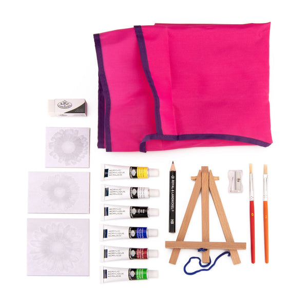 Royal And Langnickel RSET-MS110 | Mini Acrylic Painting 16pc Easel Art Set