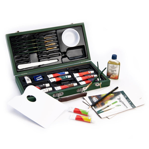 Royal And Langnickel RSET-OIL3000 | Essentials™ 27pc Oil Painting Travel Art Set