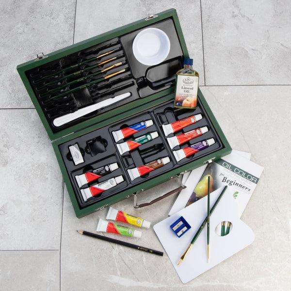 Royal And Langnickel RSET-OIL3000 | Essentials™ 27pc Oil Painting Travel Art Set