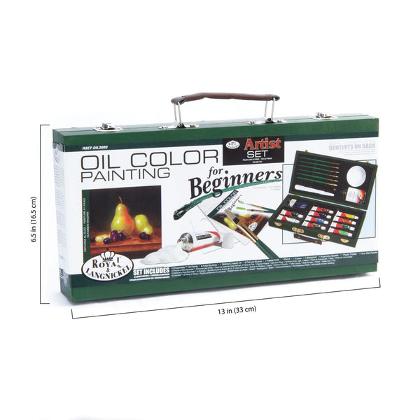Royal And Langnickel RSET-OIL3000 | Essentials™ 27pc Oil Painting Travel Art Set