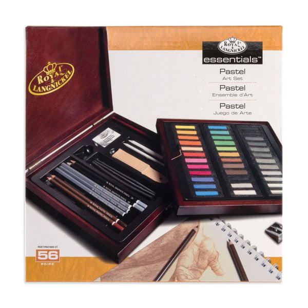 royal and langnickel RSET-PAS1600 | Essentials™ 56pc Pastel Travel Art Set