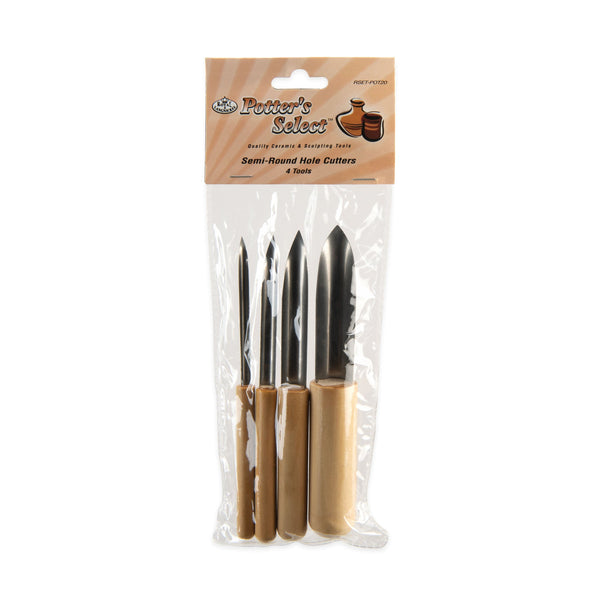 royal and langnickel RSET-POT20 | 4pc Semi-Round Cutter Set