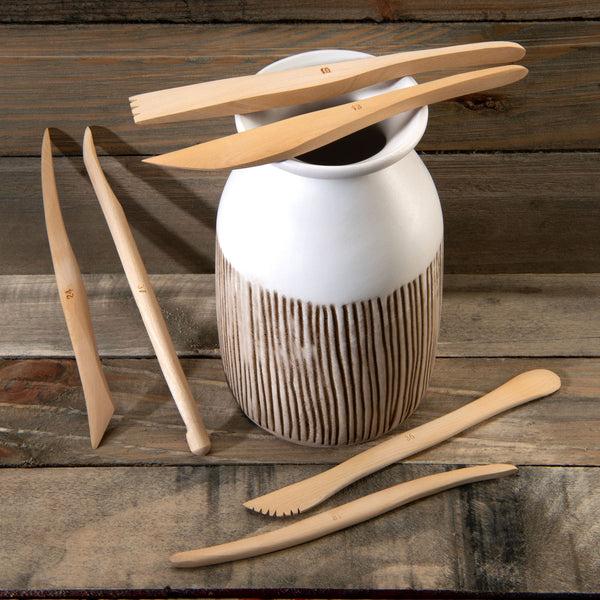Royal And Langnickel RSET-POT6 | 6pc 6" Wooden Sculpting Tools