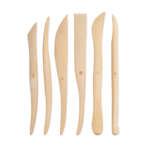 Royal And Langnickel RSET-POT6 | 6pc 6" Wooden Sculpting Tools
