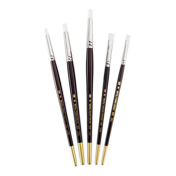 Royal And Langnickel RSET-RF2 | White Taklon™ 5pc Scrubber Brush Set