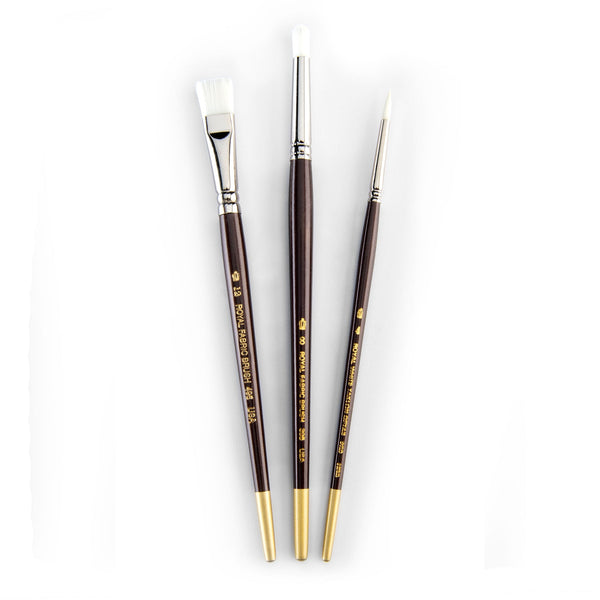 Royal And Langnickel RSET-RF4 | White Taklon™ 3pc Brush Set