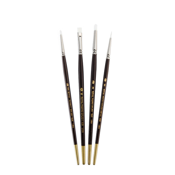 Royal And Langnickel RSET-RF5 | White Taklon™ 4pc Beginner Brush Set