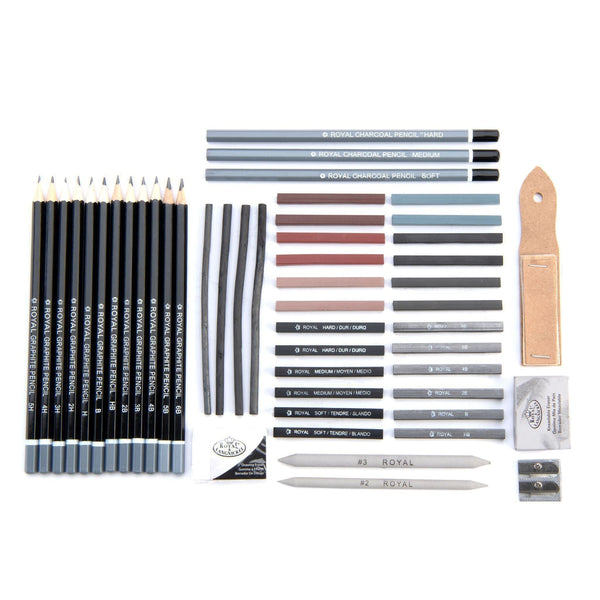 Royal And Langnickel RSET-SKET1600 | Essentials™ 51pc Sketching Pencil Travel Art Set