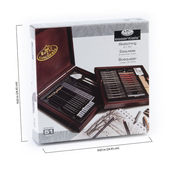Royal And Langnickel RSET-SKET1600 | Essentials™ 51pc Sketching Pencil Travel Art Set
