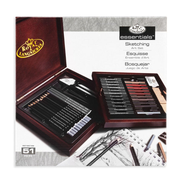 royal and langnickel RSET-SKET1600 | Essentials™ 51pc Sketching Pencil Travel Art Set