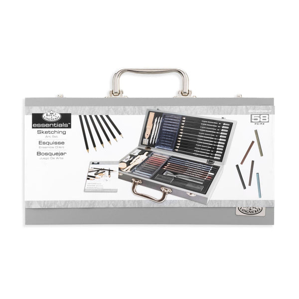 royal and langnickel RSET-SKET2000 | Essentials™ 58pc Sketching Travel Art Set
