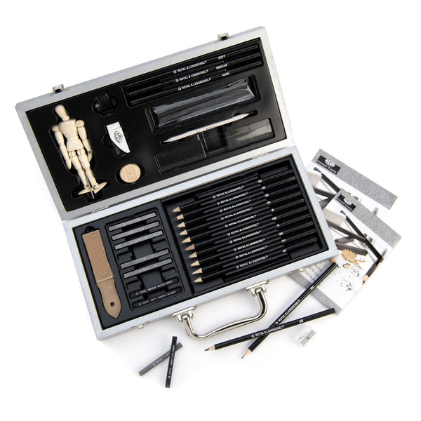 Royal And Langnickel RSET-SKET3000 | Essentials™ 66pc Sketching Beginners Travel Art Set