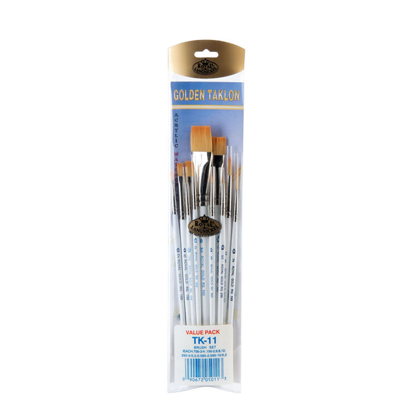 royal and langnickel RSET-TK11 | Royal Gold™ 11pc Assorted Brush Set