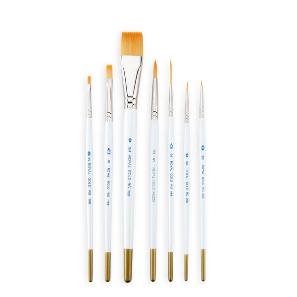 Royal And Langnickel RSET-TK7 | Royal Gold™ 7pc Assorted Brush Set