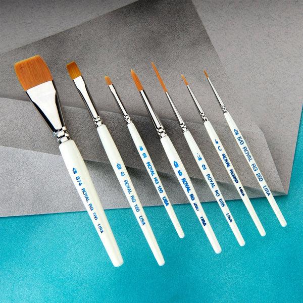 Royal And Langnickel RSET-TK7S | Royal Gold™ 7pc Assorted Short Handle Brush Set