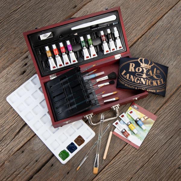 Royal And Langnickel RSET-WAT2000 | Essentials™ 32pc Watercolor Painting Travel Art Set