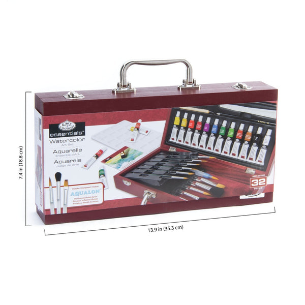 Royal And Langnickel RSET-WAT2000 | Essentials™ 32pc Watercolor Painting Travel Art Set