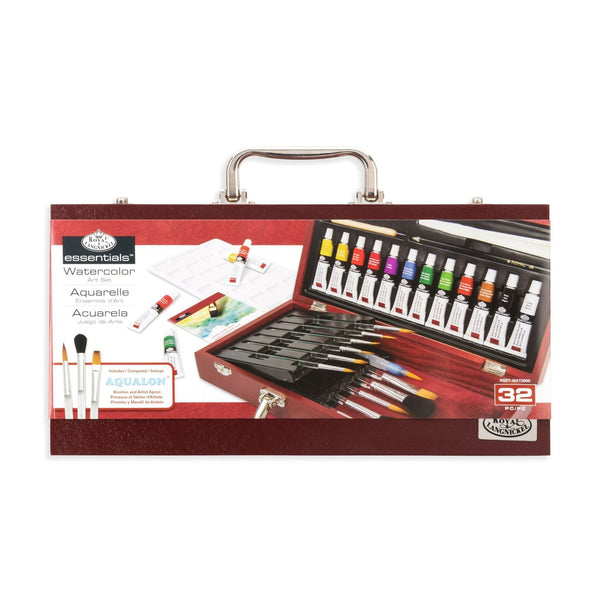 royal and langnickel RSET-WAT2000 | Essentials™ 32pc Watercolor Painting Travel Art Set