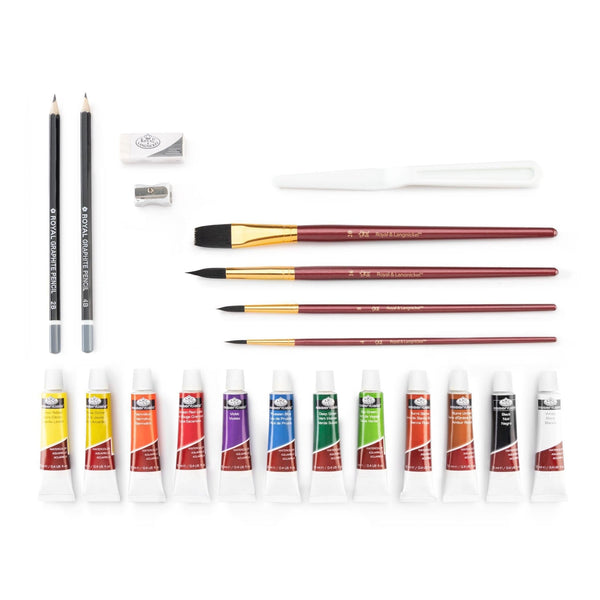 Royal And Langnickel RSET-WAT2030 | Essentials™ 25pc Watercolor Painting Travel Art Set