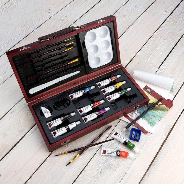 Royal And Langnickel RSET-WAT3000 | Essentials™ 24pc Watercolor Painting Travel Art Set