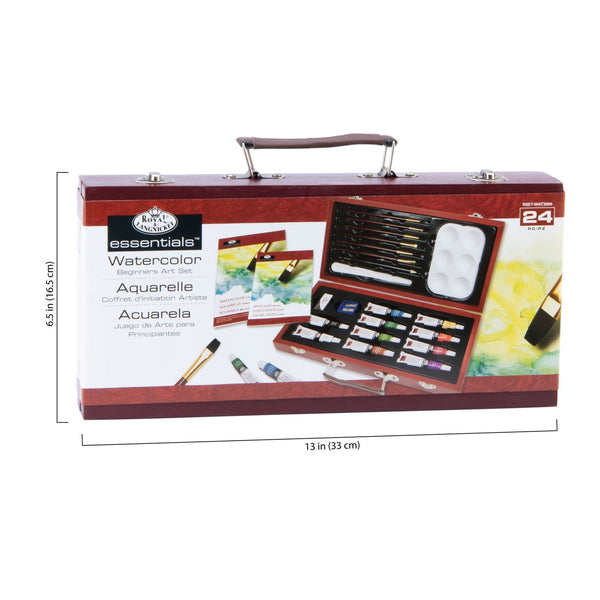 Royal And Langnickel RSET-WAT3000 | Essentials™ 24pc Watercolor Painting Travel Art Set