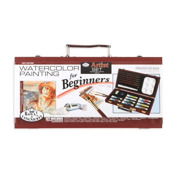 royal and langnickel RSET-WAT3000 | Essentials™ 24pc Watercolor Painting Travel Art Set