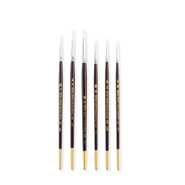 Royal And Langnickel RSET-WDETAIL | White Taklon™ 6pc Detail Brush Set