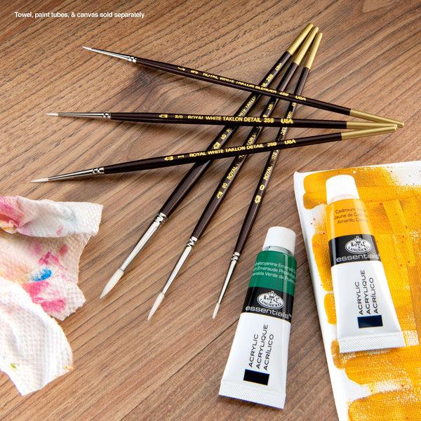 Royal And Langnickel RSET-WDETAIL | White Taklon™ 6pc Detail Brush Set