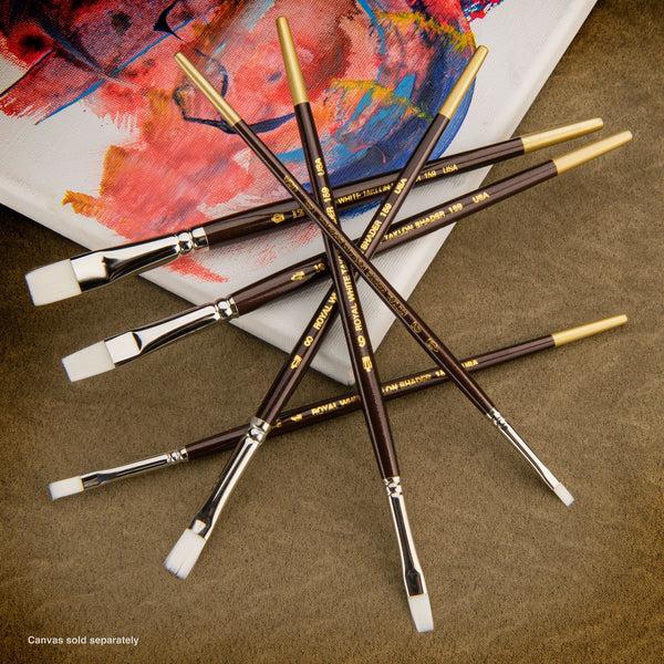 Royal And Langnickel RSET-WSHADER | White Taklon™ 6pc Shader Brush Set