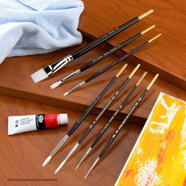 Royal And Langnickel RSET-WTK7 | White Taklon™ 7pc Deluxe Brush Set