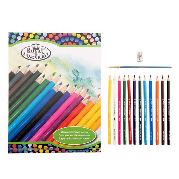 Royal And Langnickel RTN-105 | Watercolor Pencil Artist Pad Set - 15pc