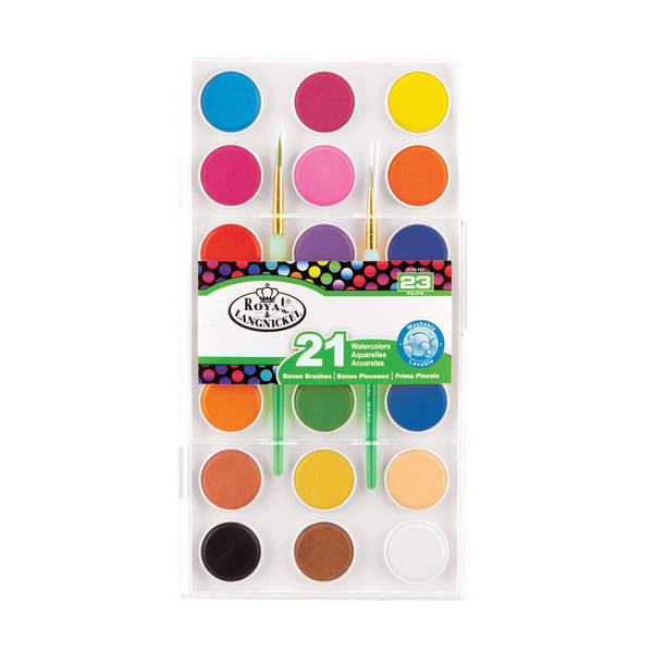 royal and langnickel RTN-152 | Watercolor 21 Color with 2 Brushes - 24pc