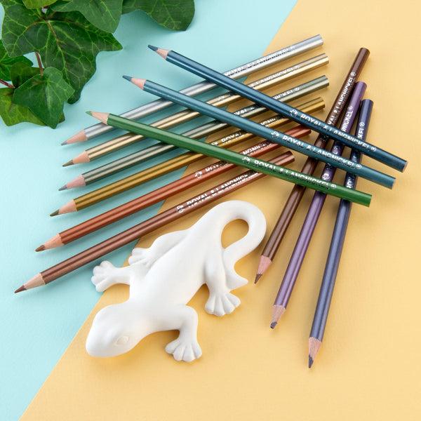 Royal And Langnickel RTN-157 | Metallic Colored Pencils - 12pc