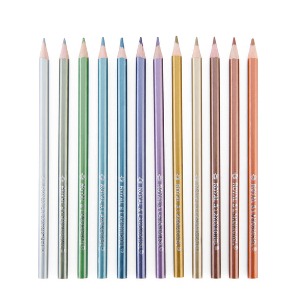 Royal And Langnickel RTN-157 | Metallic Colored Pencils - 12pc