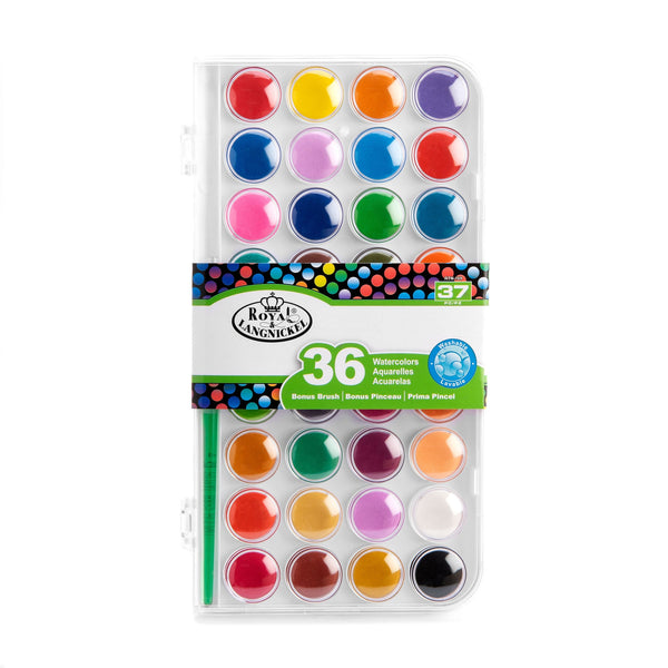 royal and langnickel RTN-169 | 37pc Watercolor Cakes Set with Brush