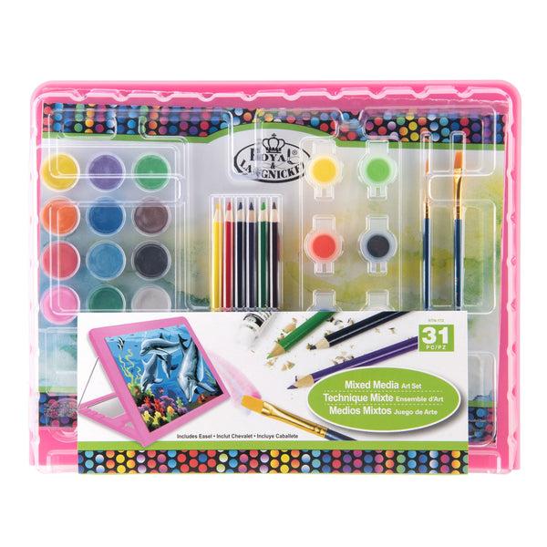 royal and langnickel RTN-172 | 31pc Mixed Media Easel Art Set